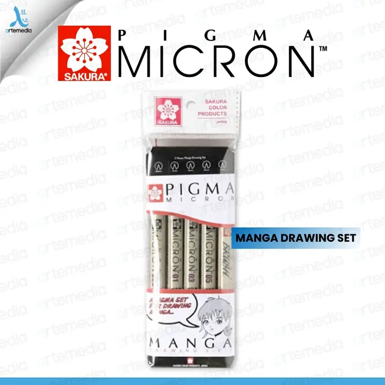 Sakura Pigma Micron Drawing Pen Manga Set
