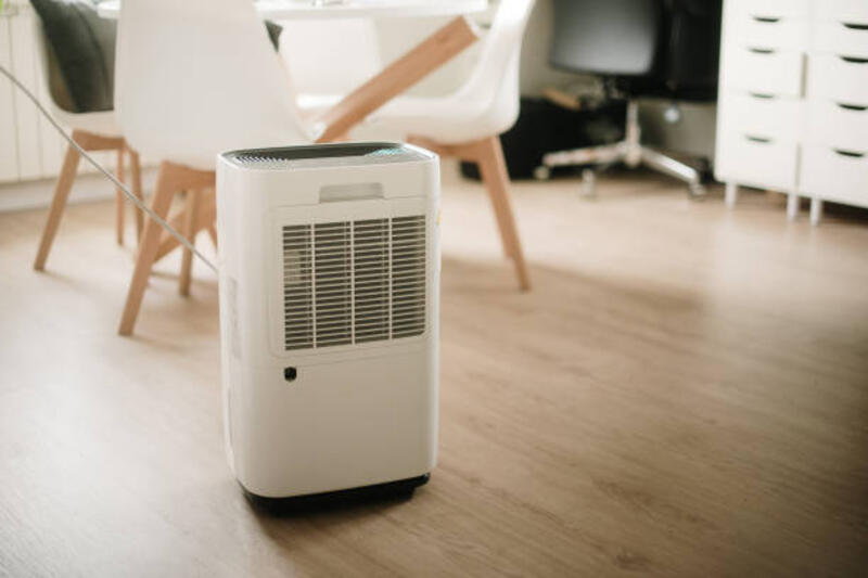 Dehumidifier inside a house