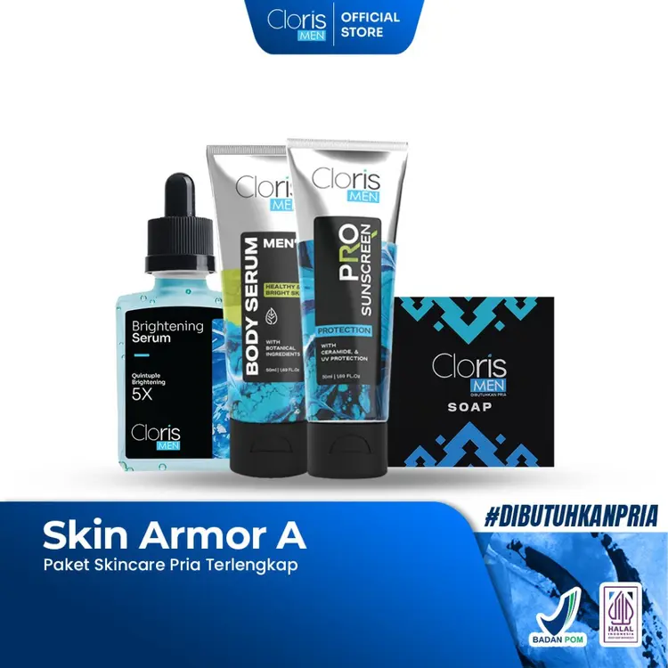 Clorismen Paket Skin Armor A - Paket Clorismen Skincare Pria Terlengkap