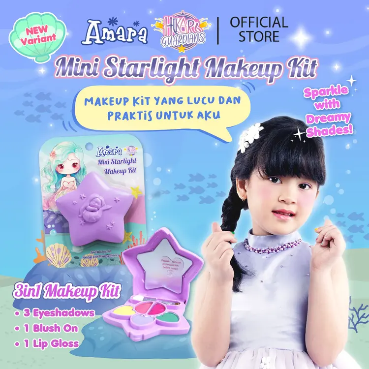 Amara Mini Starlight Makeup Kit / Makeup Anak / Aman BPOM