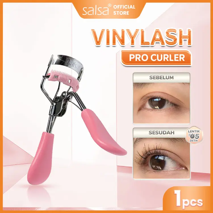 SALSA Vinylash Pro Color Eyelash Curler - Penjepit Bulu Mata Jepit Pelentik | Bulu Mata Lentik Instan