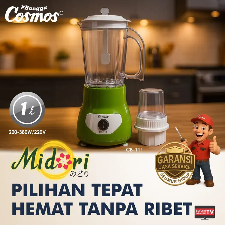 Cosmos CB-111 - Blender 1 L Midori series