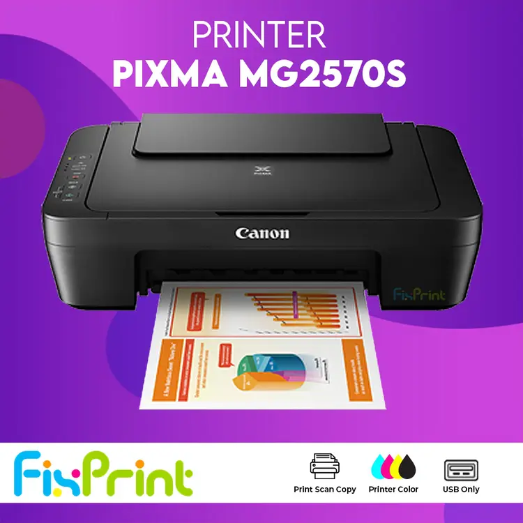 Printer Pixma Canon MG2570S / E470 / E410 HP Deskjet 2875 2876 2337 2336 2335 2775 2776 All In One WiFi A4 Bergaransi Resmi Multifungsi