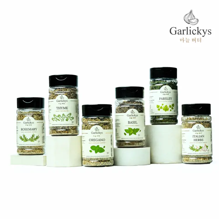 GARLICKYS Bumbu Dapur Parsley Oregano Thyme Rosemary Italian Mix Herbs Seasoning Basil Kering Bubuk Dried