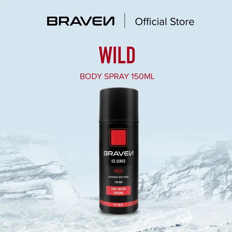 BRAVEN 150 ML ICE BODY SPRAY WILD