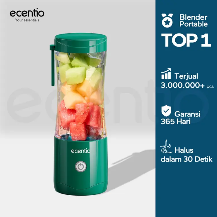 Special [RRQ] ecentio juicer 6 mata pisau Juicer Blender 380ml Portable Jus juicer mini Usb Mini Mixer Ice Crusher