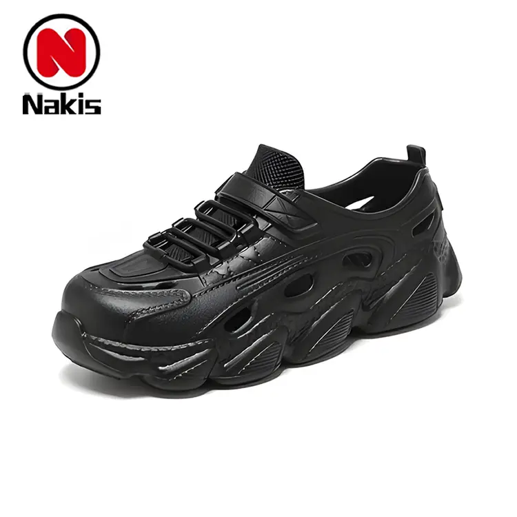 Nakis Sandal Sepatu Kets Olahraga Luar Ruangan Wanita Memancing Dan Sandal Cepat Kering Di Tepi Pantai Untuk Pasangan Sepatu Slip On Clogs Casual Sporty Fashion/ Bahan Karet EVA Empuk Lembut Anti Licin/Style Trendy Size 35-44