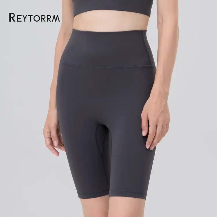 Reytorrm 1/2Legging Celana Pendek Olahraga Wanita High Waist Yoga Pants Running Sport(DK005)