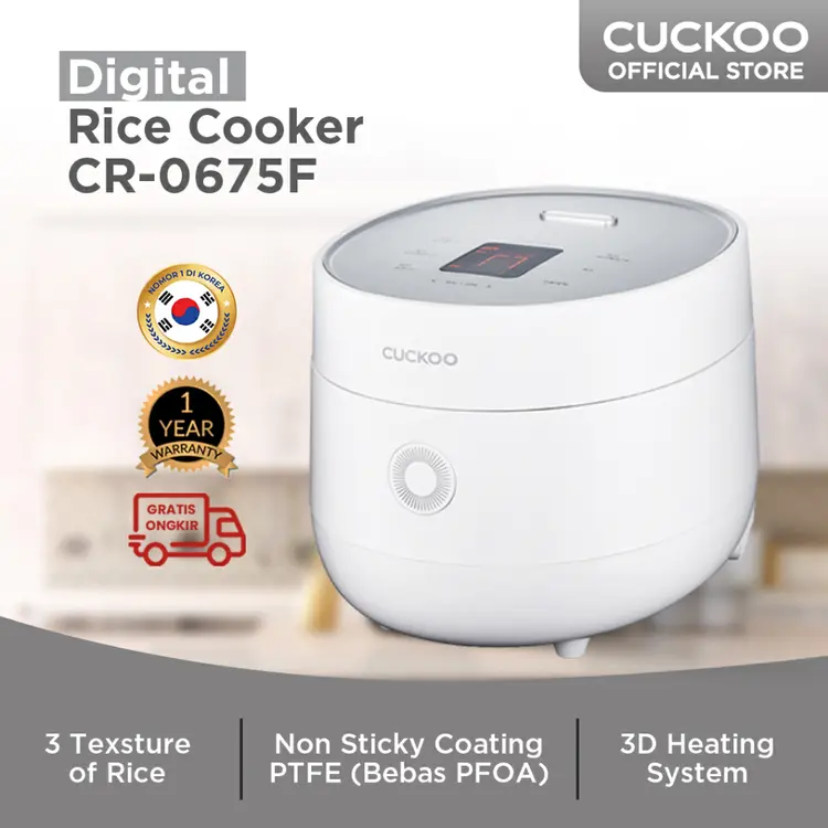 CUCKOO Digital Rice Cooker 1L CR-0675F Magic Com Penanak Nasi
