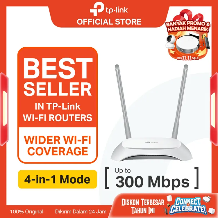 TP-Link TL-WR840N | 300Mbps WiFi N Router I IPv6 IPTV | Router | Access Point | Extender | WPA3
