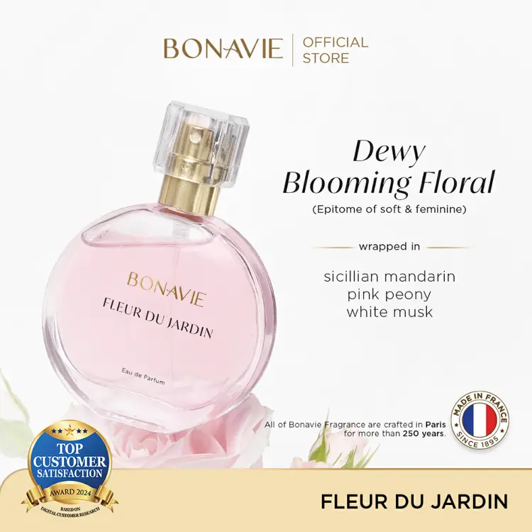 Bonavie Eau de Parfum - Fleur du Jardin 30ml Parfum Wangi Tahan Lama dan Wangi EDP
