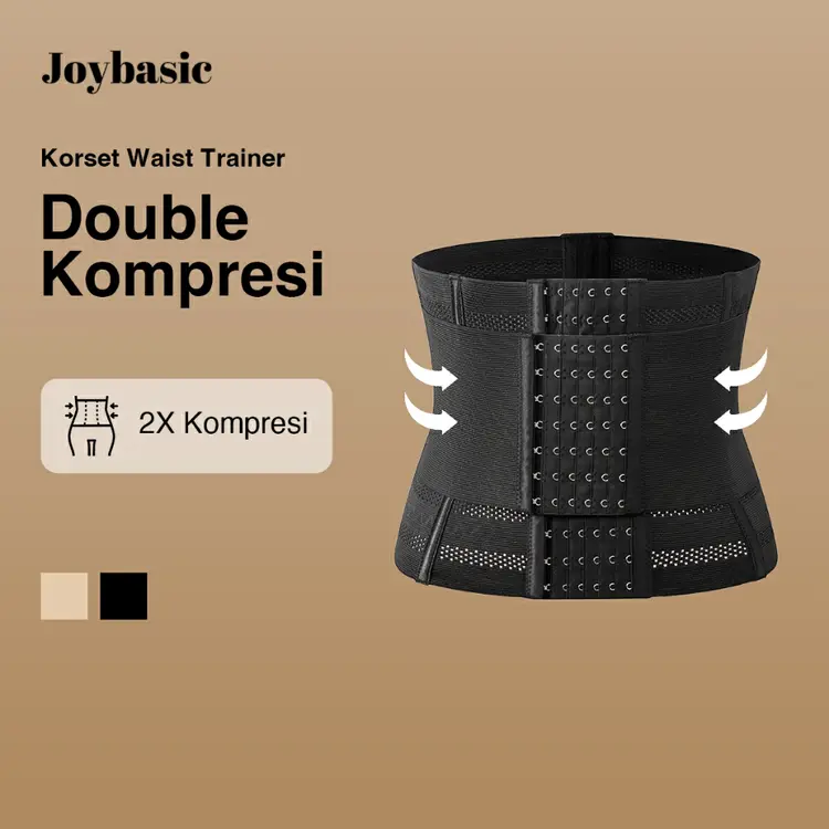 Joybasic Korset Waist Trainer Dengan Belt Kompresi Ekstra