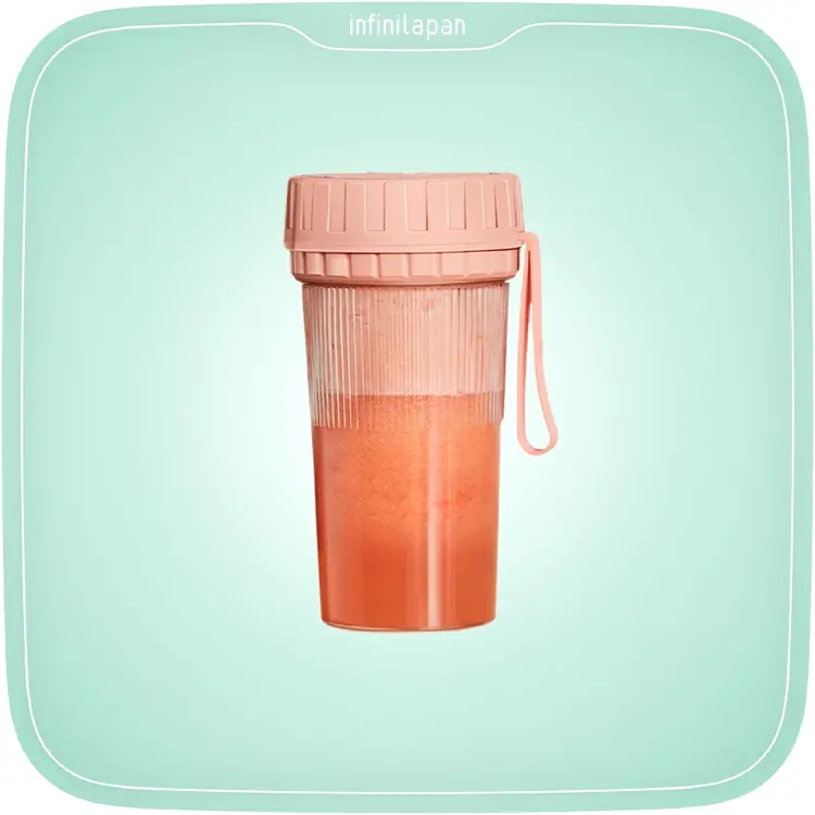 INFINILAPAN Blender Juicer Portable 300ML Mini Juicer Multifungsi | Rechargeable Blender Jus | Alat Jus Portable Listrik