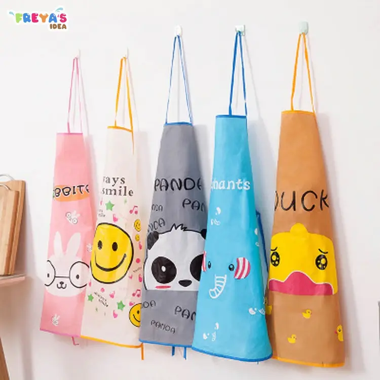 FR-C135 Celemek Masak Anti Air Apron Masak Waterproof Celemek Dapur Karakter Kartun Lucu Murah
