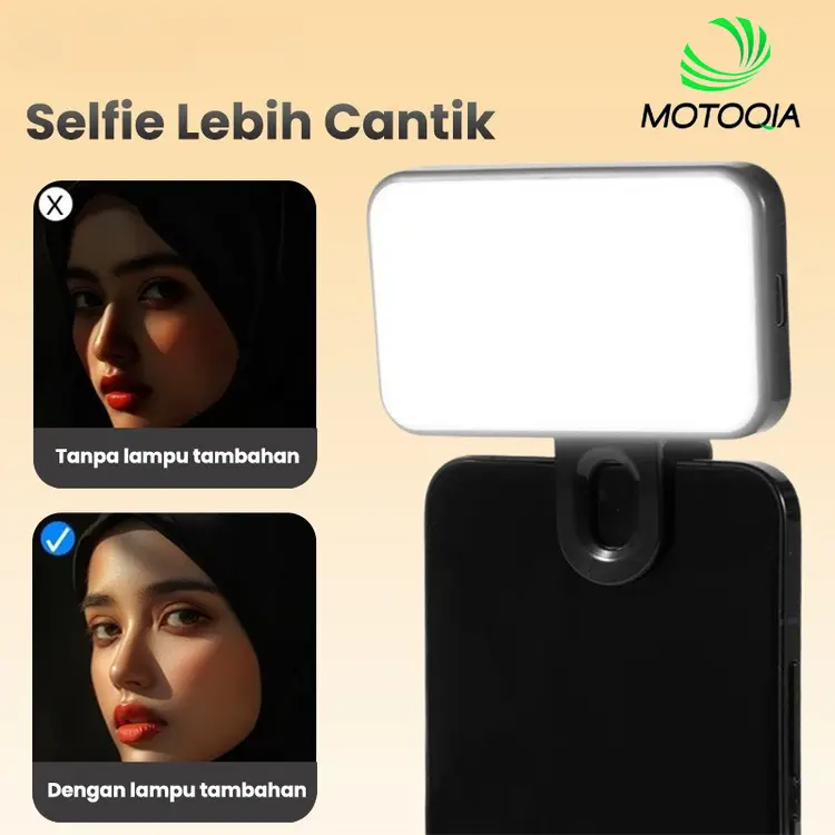 MOTOQIAPL4 Lighting konten kecerahan 3000Lux 3 Warna + tahan 2 jam x Lotso Disney Lampu selfie