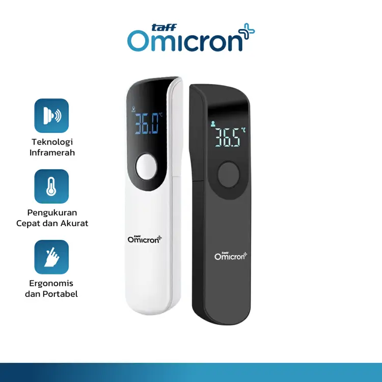 TaffOmicron Termometer Suhu Tubuh Digital Infrared Forehead NonContact - IR-FM0