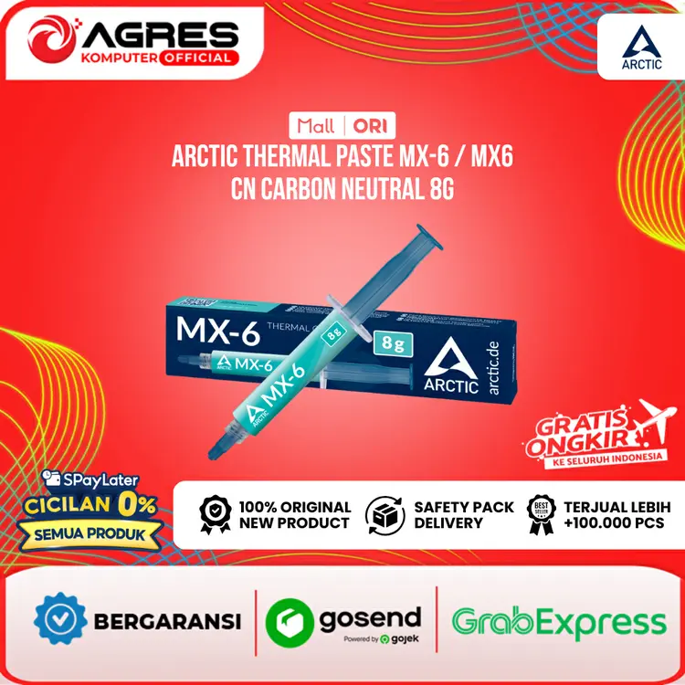 ARCTIC THERMAL PASTE MX-6 / MX6 CN CARBON NEUTRAL