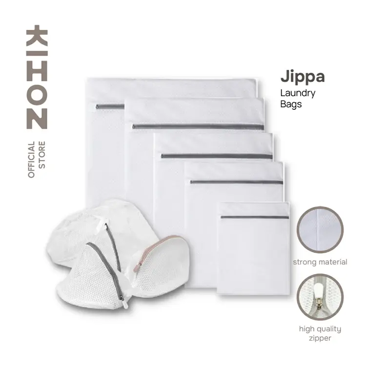 KIHON JIPPA Laundry Bag Kantong Laundry Kantong Jaring Pelindung Cuci Pakaian