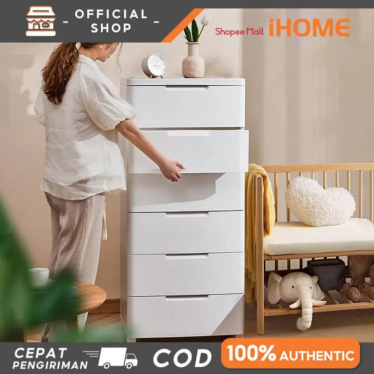 iHOME Lemari Plastik Pakaian Loker Plastik Lemari Plastik Lemari Pakaian Laci Plastik Kabinet