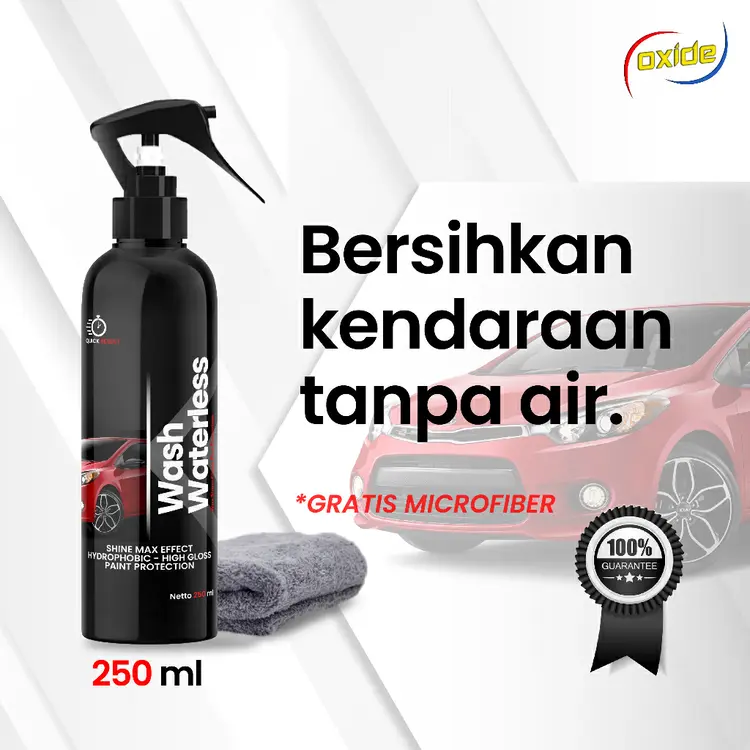 Oxide Wash Waterless Pembersih/Pengkilap Body Motor Dan Mobil 250ml