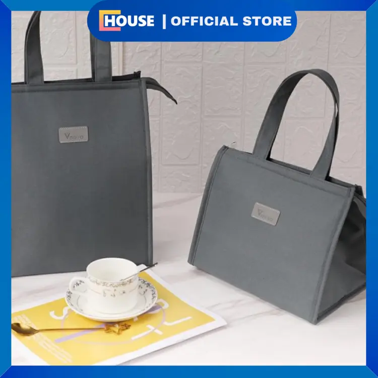 Tas Bekal Makan Siang Tote Bag Tas Jinjing Makanan Tas Makan Siang Foil Tas Makan Siang Tas Pendingin Makanan Tas Multi-Tujuan Tas Jinjing Bento Terisolasi