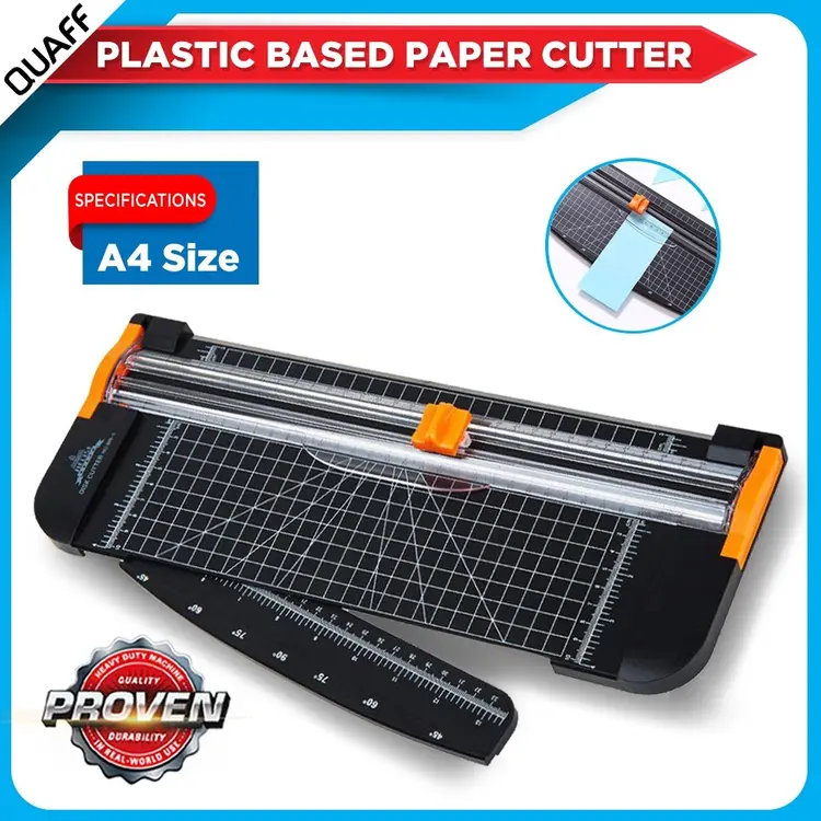 QUAFF Paper Cutter A4 Plastic/Alat Potong Kertas/Paper Cutter