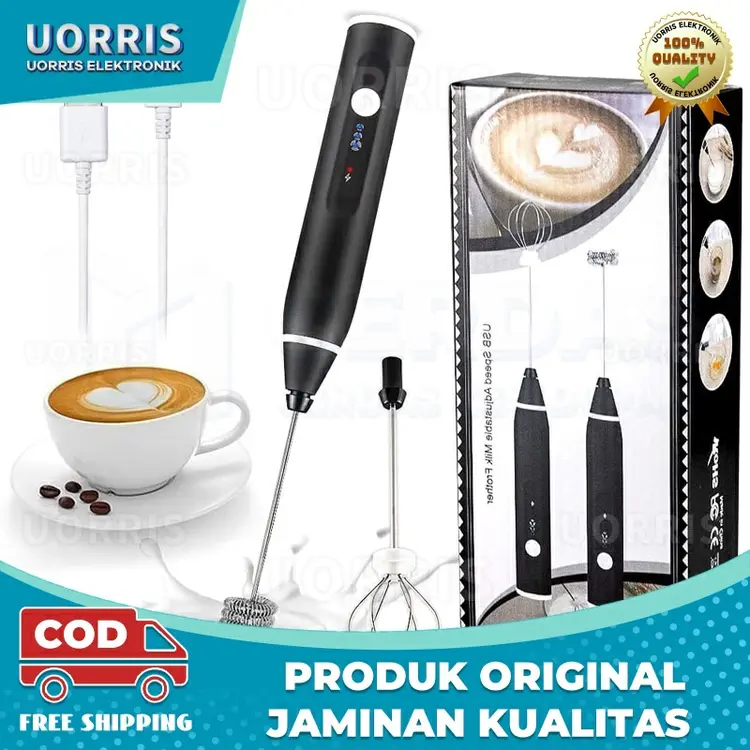 Alat Kocok Telur Elektrik Pengaduk Kopi Elektrik Cappuccino Maker Mini Electric Hand Mixer Pengocok Telur Pengaduk Telor / Milk Frother Mixer Kopi Dalgona Milkshake Pengocok Minuman Pengaduk Coffee Latte Kopi Susu Hot Chocolate
