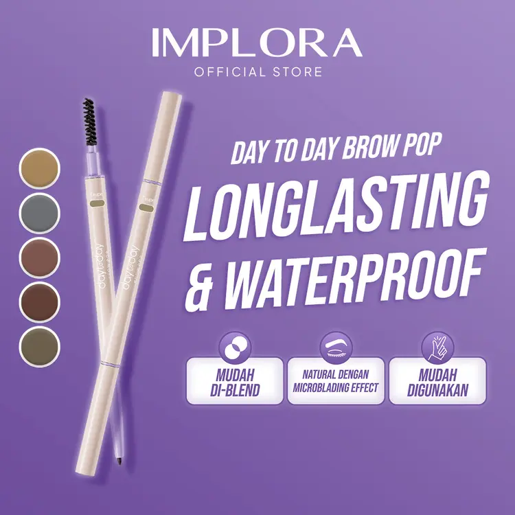 Implora: Day To Day Brow Pop | Pensil Alis, Ash Brown