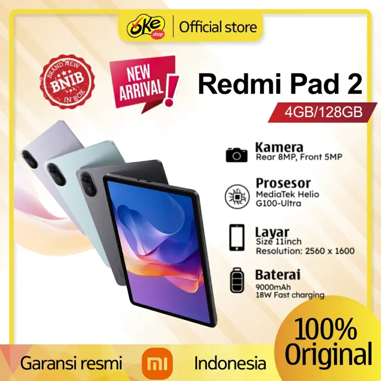 Xiaomi Redmi Pad SE Redmi Pad 2 (4/128GB) Garansi Resmi 