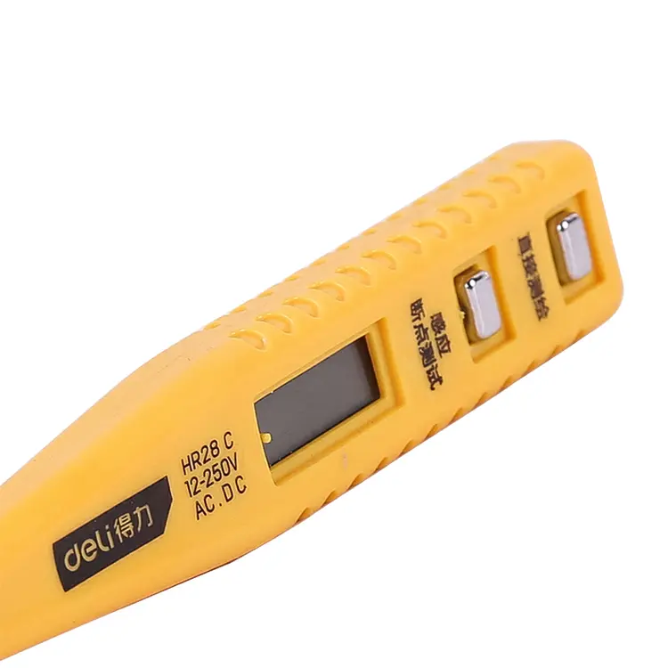 Deli Digital Test Pen/Tespen Digital 12-250V AC DC 13 cm EDL8003 /Alat Perkakas
