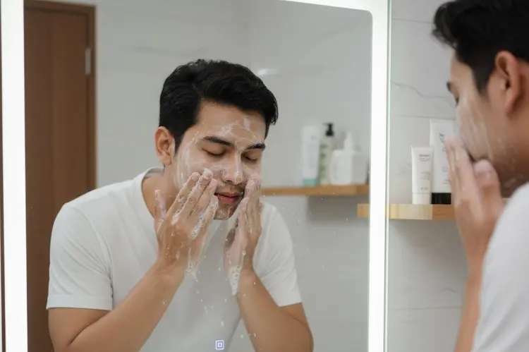 Simak! Ini Face Wash Scrub Pria Terbaik Mengatasi Komedo dan Kulit Kusam Tuntas