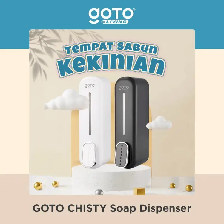 Goto Chisty Soap Dispenser Tempat Wadah Sabun Cair Tempel Dinding