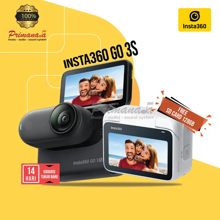 insta360 Go 3S Tiny Kamera Action Camera Kecil Waterproof Garansi Resmi