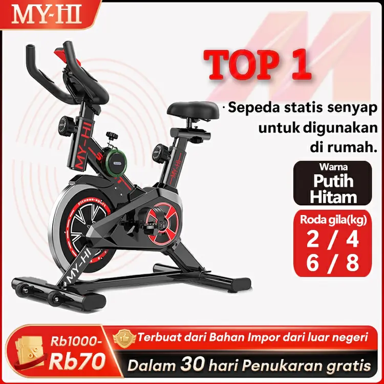 MY-HI  Sepeda statis Spinning Bike Tes Detak Jantung Sepeda olahraga Exercise  Peralatan Olahraga