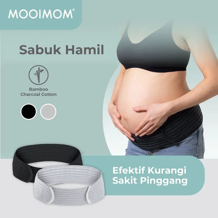 Penyangga Perut Ibu Hamil - MOOIMOM Bamboo Maternity Support Belt Korset Hamil (Sabuk Hamil)