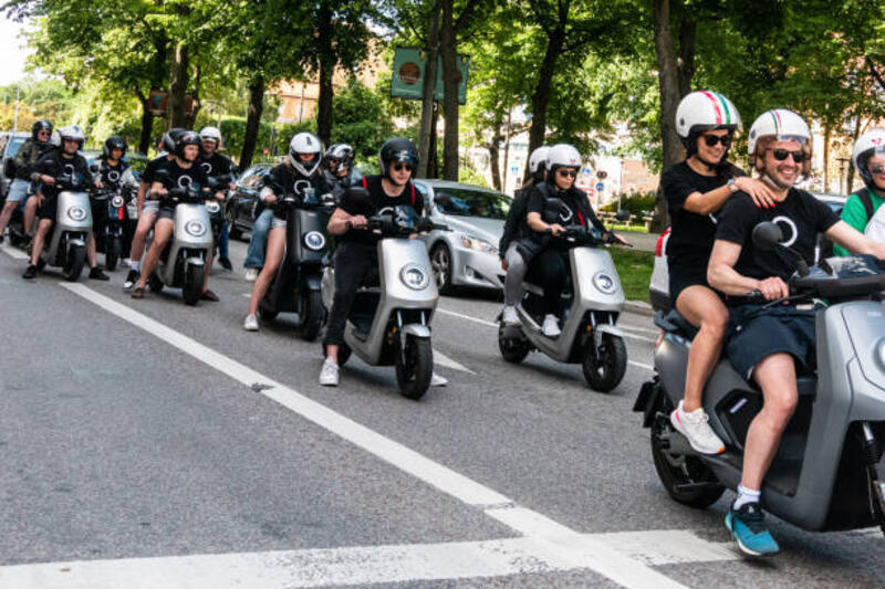 stockholm, swedia - electric motorcycle potret stok, foto, & gambar bebas royalti