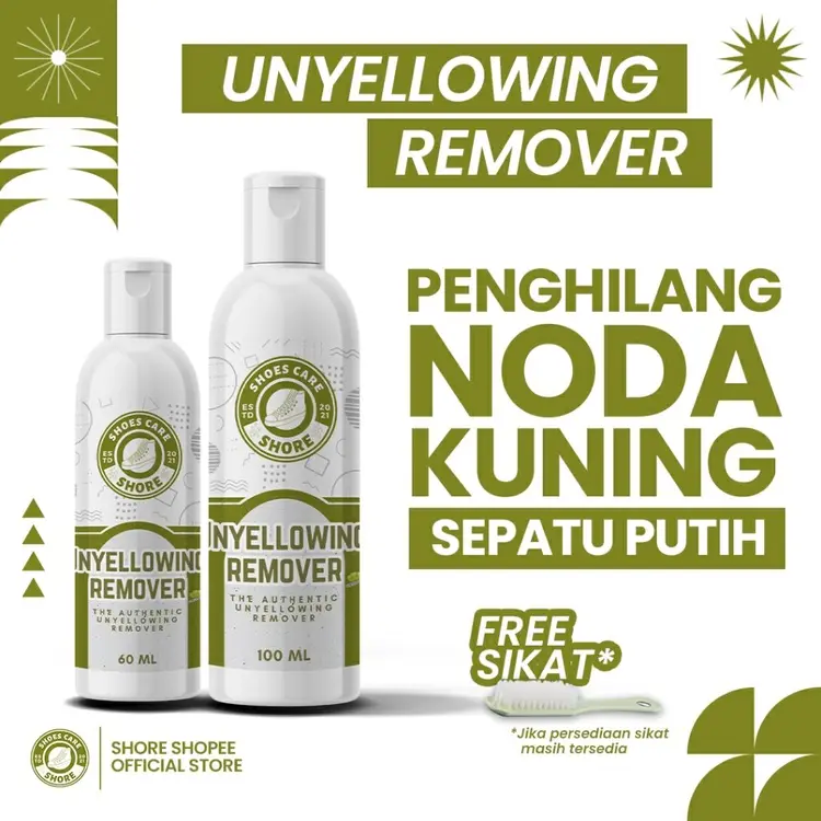 SHORE - Unyellowing Remover - Pemutih Midsole & Sepatu Putih Terbukti Paling Ampuh - 60ml & 100ml