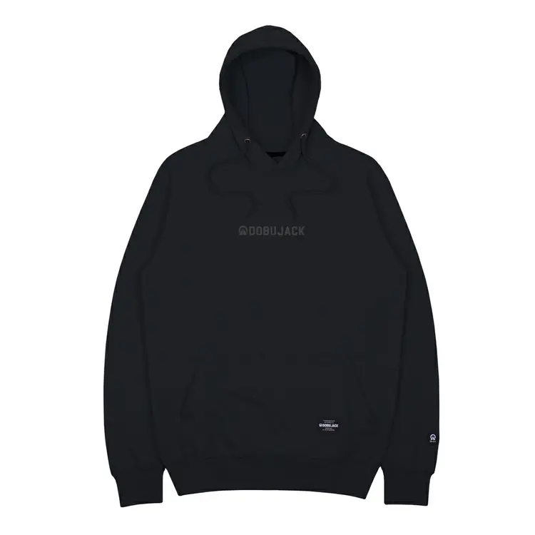 Dobujack Little Logo Black On Black Hoodie
