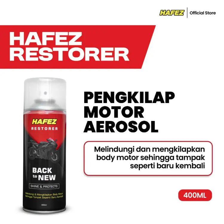 HAFEZ - Restorer - 1 Pcs Pengkilap dan Penghitam Body Motor