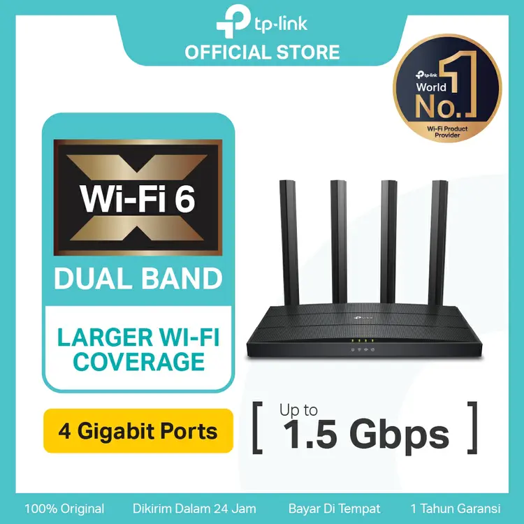 TP-Link Archer AX12 | AX1500 WiFi 6 Router | Dual Band | Gigabit | Mesh | Wireless Access Point
