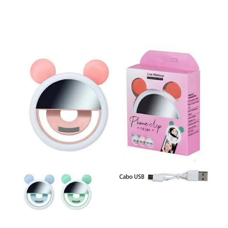 Selfie Ring Light Karakter LED/Lampu Selfie Bulat camera hp Flash charm eyes - RANDOM