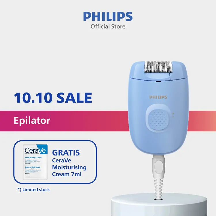 Philips | Epilator | Hair Removal Penghilang Bulu | Hilangkan Bulu Secara dengan Mudah | BRE228/00