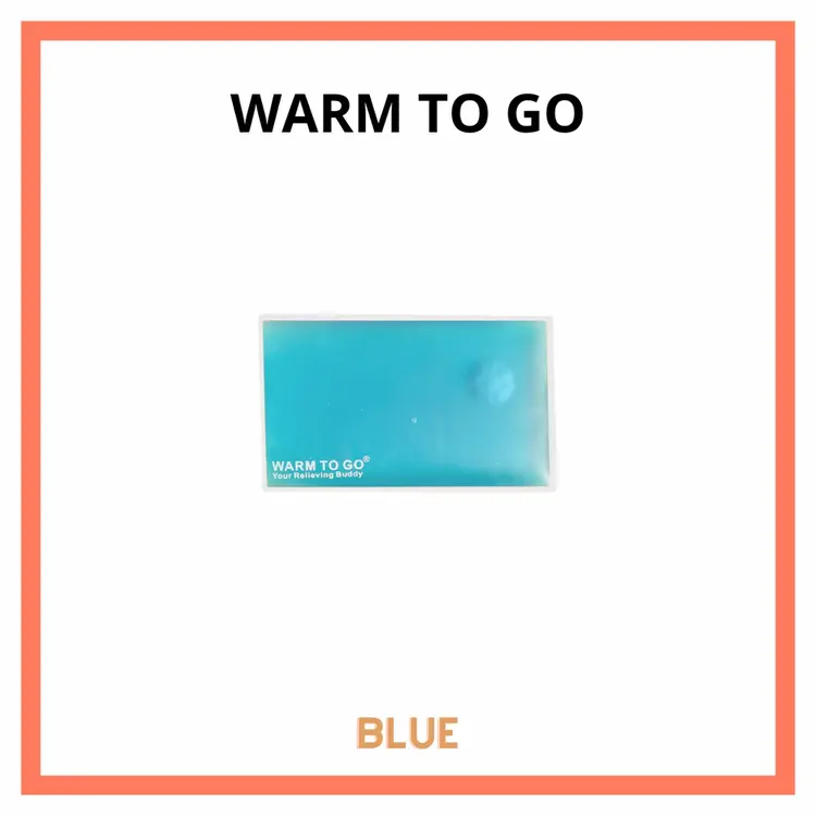 Warm To Go (Blue) | Penghangat Untuk Meredakan Nyeri Haid, Pegal, dan Cuaca Dingin | Reusable | Dapat Digunakan Berulang Kali