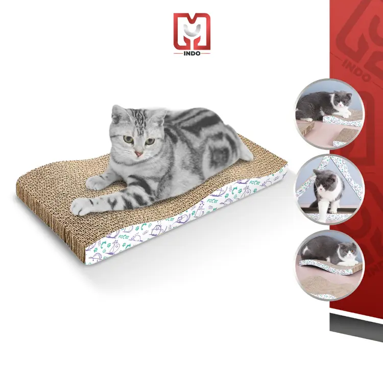 Papan Garuk Kucing Mainan M12/M13 Cat Scratch Board Extra Tebal Garukan Hewan Peliharaan