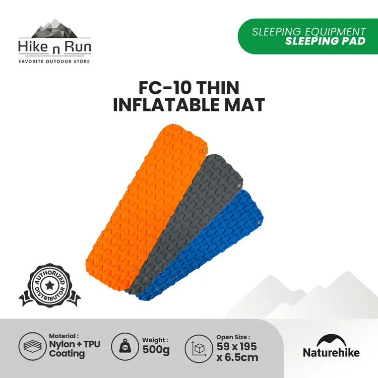 Naturehike Matras Angin Waterproof NH19Z032-P FC-10 Sleeping Pad Camping