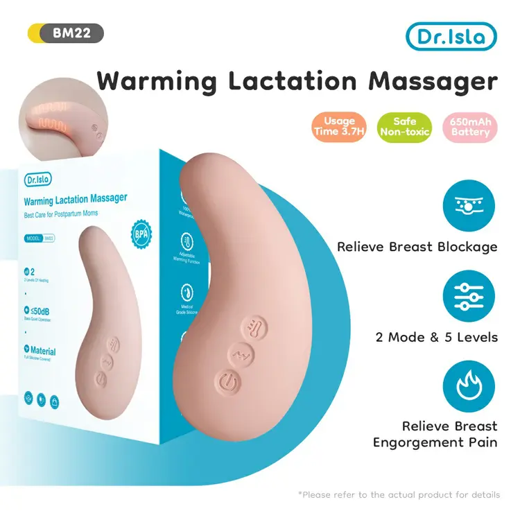 Dr.isla Lactation Massager Warming Alat Pijat Laktasi ASI Dengan Penghangat BM22