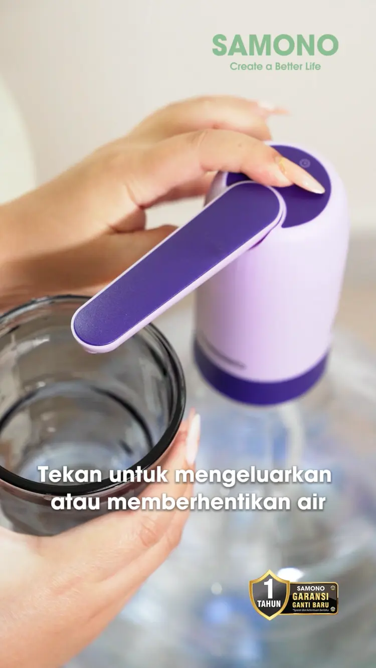 SAMONO Pompa Galon Nozzle Detachable Rechargeable Dispenser Air Minum SW-EWP02 Garansi 1 Tahun