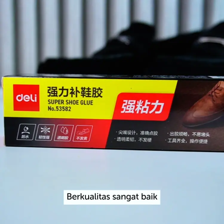 Deli Super Glue / Lem Sepatu / Lem Serba Guna 60 ML Gratis Perlengkapan Tambal Sepatu 53582