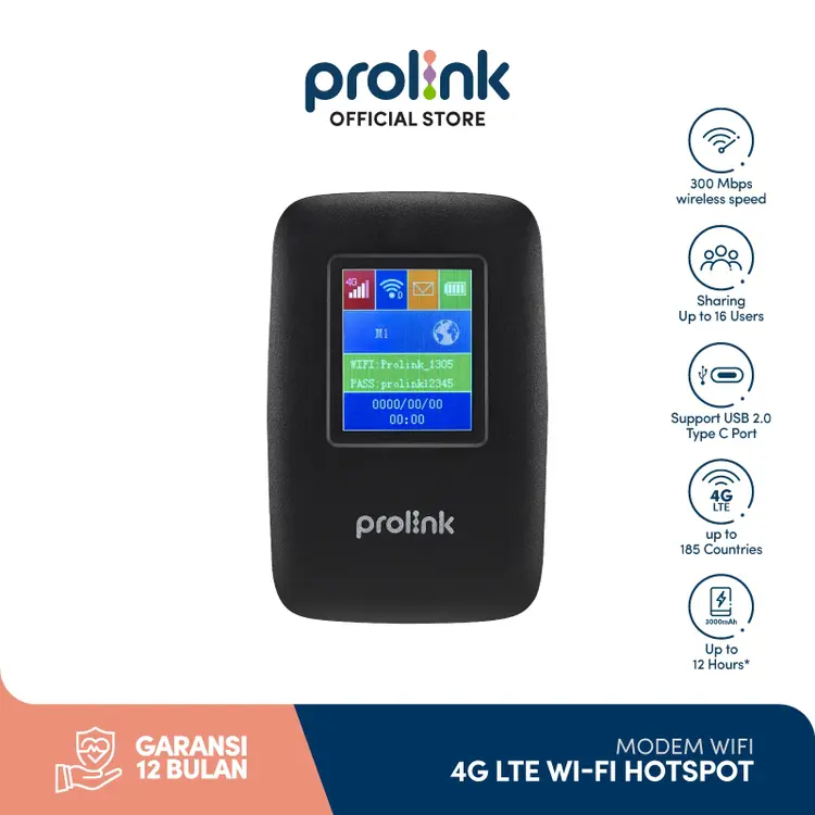 Prolink Mobile WiFi Hotspot 4G LTE Modem Wireless Router l UNLOCK ALL OPERATOR