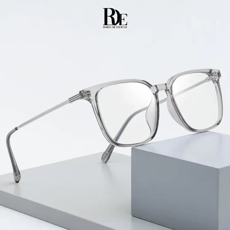 Robins Kacamata Minus Kotak Lentur Anti Radiasi Photocromic Blueray Bluecromic Fashion Pria Wanita 1020